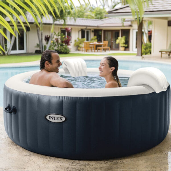 Spa gonflable Intex PureSpa Blue Navy 4 places – Image 4