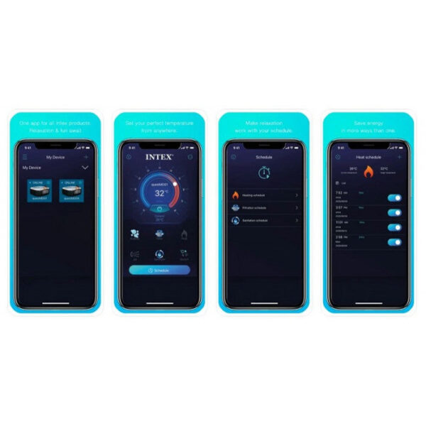 Spa gonflable Intex Pure Spa Ardoise 6 places – Image 10